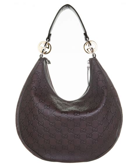 gucci brown leather hobo bag|gucci guccissima leather hobo bag.